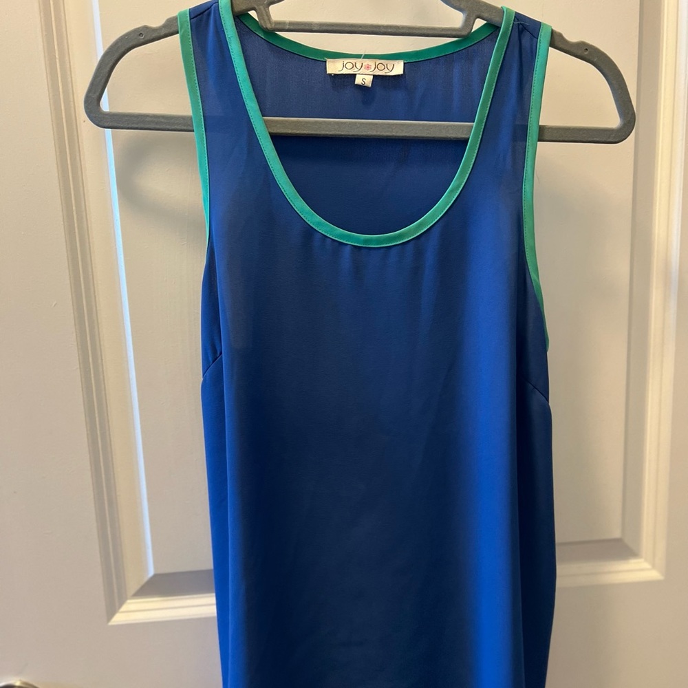 Blue tank. Worn 1 time.